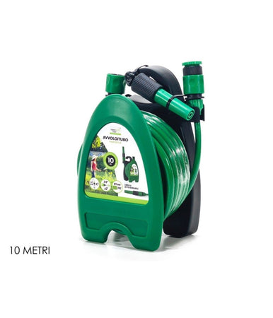 Mini Avvolgitubo Da 10 Metri Irrigatore Giardino Tubo Acqua Compatto Avvolgitore