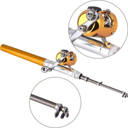 Mini-Canna-Da-Pesca-Estensibile-Tascabile-Telescopica-Con-Mulinello-E-Lenza