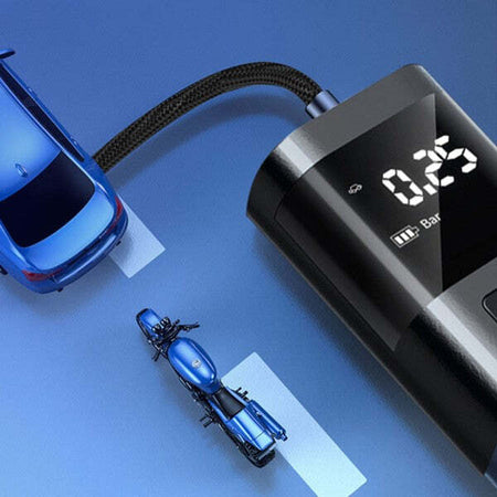 Mini-Compressore-Pompa-Ad-Aria-Elettrica-Auto-Multifunzione-Torcia-Schermo-Lcd