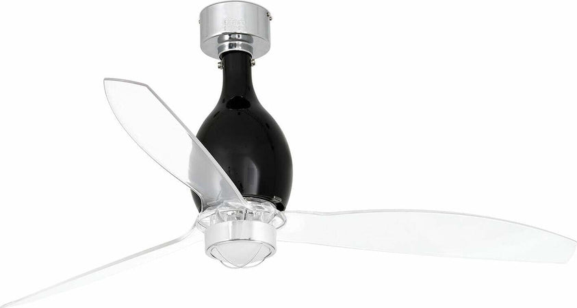 MINI ETERFAN M LED Ventilatore da soffitto nero opaco/transparente con motore DC Fai da te/Prodotti per la costruzione/Riscaldamento e raffreddamento/Sistemi mobili di climatizzazione/Ventilatori/Ventilatori da soffitto Led Mall Home - Napoli, Commerciovirtuoso.it