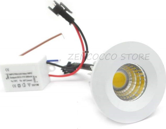 MINI FARETTO LED COB 3W puntoluce incasso a molle Fisso 240Lm 220v Illuminazione/Illuminazione per interni/Luci da incasso Zencoccostore - Formia, Commerciovirtuoso.it