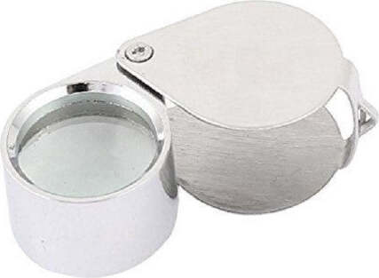 Mini-Lente-Ingrandimento-20x21mm-Tascabile-Acciaio-Eye-Loupe-Gioiellieri-Monete
