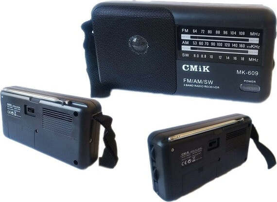 Mini-Radio-Portatile-Radiolina-Fm-Vintage-Lettore-Mp3-Usb-Microsd-Cmik-Mk-609