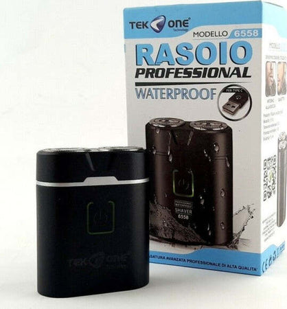 Mini-Rasoio-2-Testine-Elettrico-Ricaricabile-Uomo-Barba-Waterproof-Mod.-6558