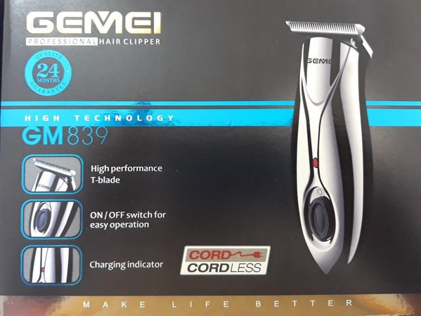 MINI TAGLIA CAPELLI RASOIO REGOLA BARBA TASCABILE 3 PETTINI RICARICABILE GM-839 Salute e cura della persona/Rasatura epilazione e rimozione peli/Rasoi elettrici/Rasoi maschili/Rasoi a lamina Trade Shop italia - Napoli, Commerciovirtuoso.it