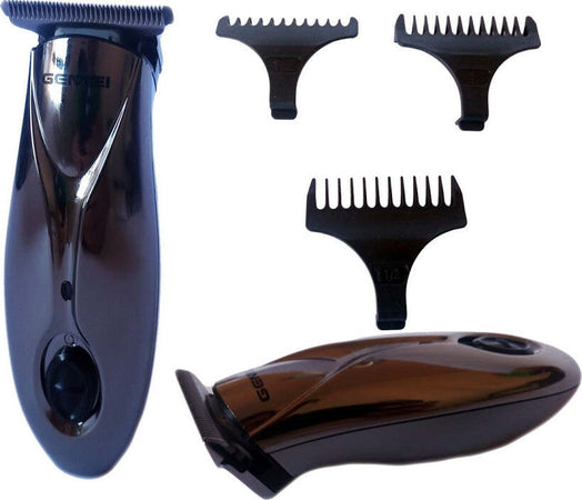 Mini-Taglia-Capelli-Rasoio-Regola-Barba-Tascabile-3-Pettini-Ricaricabile-Gm-839