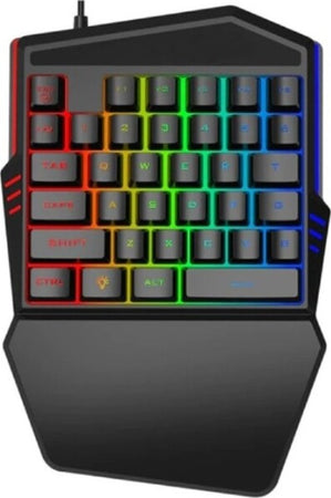 Mini-Tastiera-Gioco-Singola-Usb-Retroilluminazione-Rgb-A-Una-Mano-Gaming-Q-jp60