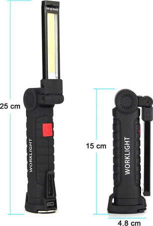 Mini Torcia Ricaricabile Led Cob Magnetica Snodata Luce Lampada Lavoro Meccanico Casa, arredamento e bricolage > Bricolage e fai da te > Torce Trade Shop italia - Napoli, Commerciovirtuoso.it