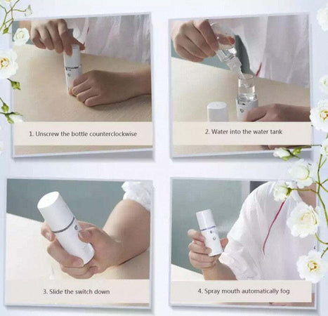 Mini Vaporizzatore Facciale Viso Nebulizzatore Portatile Spray Idratante Sauna Bellezza/Cura della pelle/Viso/Idratanti/Spray e nebulizzatori Trade Shop italia - Napoli, Commerciovirtuoso.it