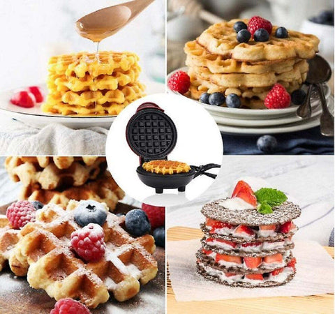Mini Waffle Maker Macchina Antiaderente Per Waffle Cialde Frittelle 350w Q-hb66 Casa e cucina/Elettrodomestici per la cucina/Macchine per Waffle Trade Shop italia - Napoli, Commerciovirtuoso.it