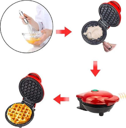 Mini Waffle Maker Macchina Antiaderente Per Waffle Cialde Frittelle 350w Q-hb66 Casa e cucina/Elettrodomestici per la cucina/Macchine per Waffle Trade Shop italia - Napoli, Commerciovirtuoso.it