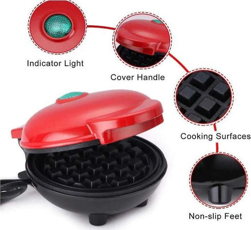 Mini Waffle Maker Macchina Antiaderente Per Waffle Cialde Frittelle 350w Q-hb66 Casa e cucina/Elettrodomestici per la cucina/Macchine per Waffle Trade Shop italia - Napoli, Commerciovirtuoso.it