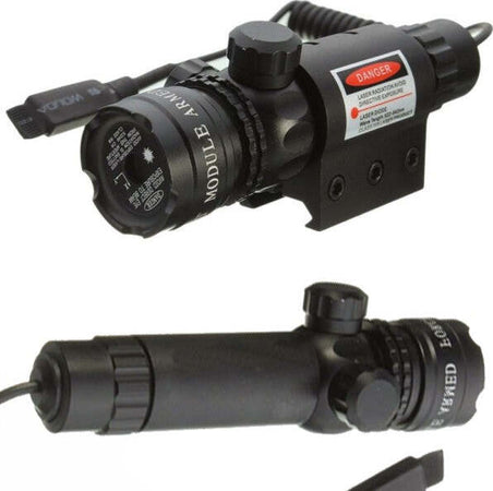 Mirino-Ottico-Cannocchiale-Puntatore-Laser-Di-Precisione-Per-Fucile-Softair