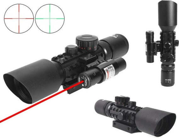 Mirino-Ottico-Di-Precisione-Per-Fucile-Carabina-Con-Reticolo-Illuminato-3-10x40