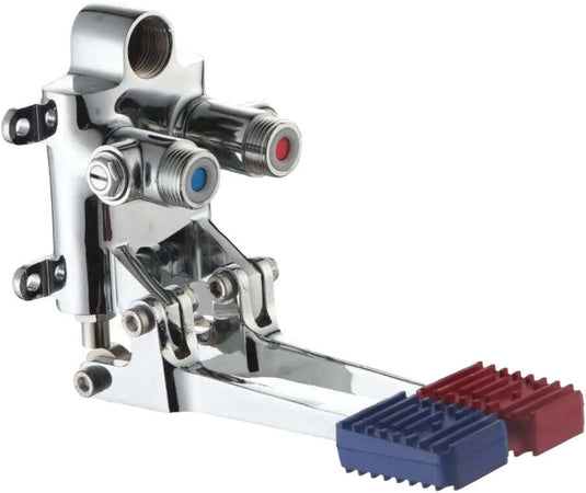 Miscelatore a pedale, due pedali calda fredda doppia installazione