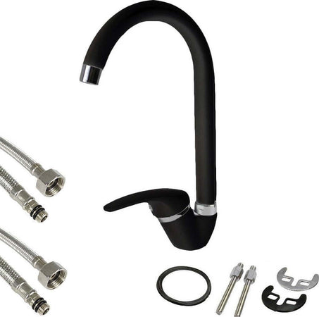 Miscelatore Canna Alta Nero Esy_52941 Doppio Foro Monocomando Rubinetteria Casa, arredamento e bricolage > Cucina > Rubinetti Cucina Trade Shop italia - Napoli, Commerciovirtuoso.it