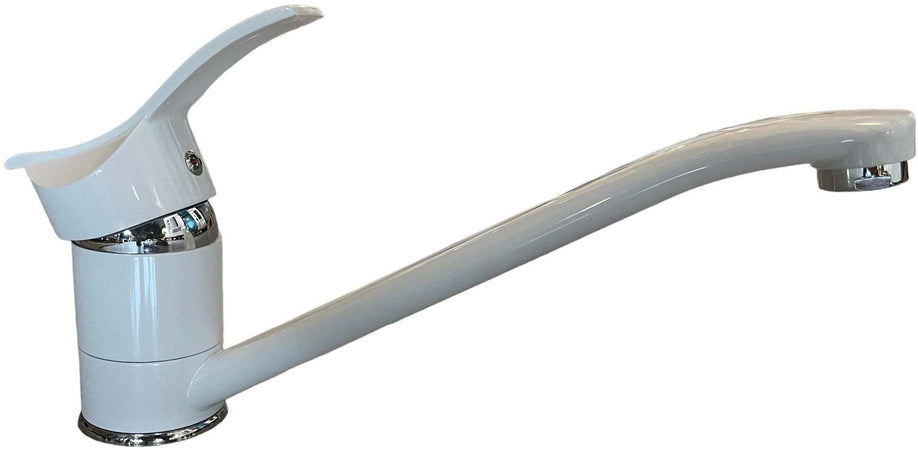 Miscelatore cucina bianco lucido