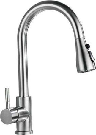 Miscelatore Cucina Rubinetto Con Doccetta Estraibile Monocomando Satinato 79572 Fai da te/Attrezzature per cucine e bagni/Impianti per la cucina/Rubinetti da cucina/Rubinetti per lavelli da cucina Trade Shop italia - Napoli, Commerciovirtuoso.it