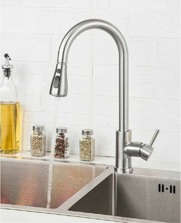 Miscelatore Cucina Rubinetto Con Doccetta Estraibile Monocomando Satinato 79572 Fai da te/Attrezzature per cucine e bagni/Impianti per la cucina/Rubinetti da cucina/Rubinetti per lavelli da cucina Trade Shop italia - Napoli, Commerciovirtuoso.it