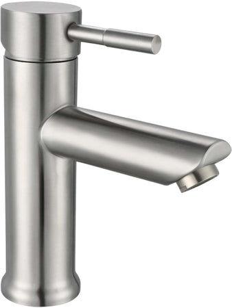 Miscelatore da bagno in acciaio inox basso, completo