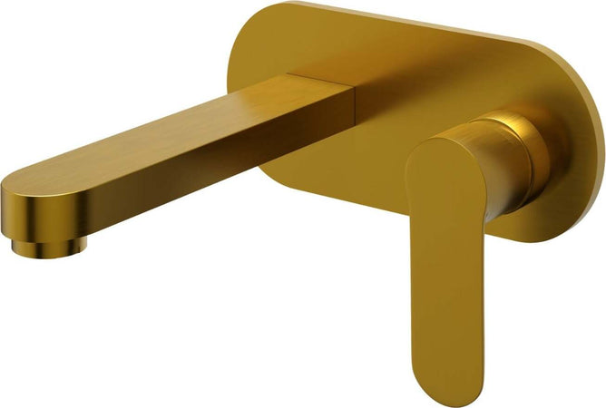 Miscelatore-Lavabo-Parete-Oceania-ad-Incasso-Ottone-Colore-Oro-Satinato