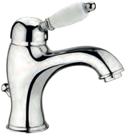Miscelatore lavabo vintage con maniglia ceramica