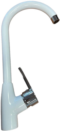 Miscelatore per cucina bianco lucido