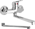 Miscelatore Rubinetto A Muro per Lavello Con 2 Canne Orientabili Fai da te/Attrezzature per cucine e bagni/Impianti per la cucina/Rubinetti da cucina/Rubinetti per lavelli da cucina Ogomondo - Martina Franca, Commerciovirtuoso.it