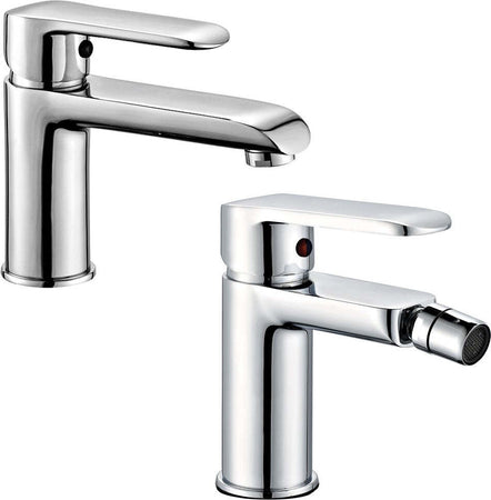 Miscelatore Rubinetto Bidet Cromato + Miscelatore Rubinetto Lavabo Cromato Bagno Casa Fai da te/Attrezzature per cucine e bagni/Attrezzature per bagni/Rubinetti per lavandini bagno Ogomondo - Martina Franca, Commerciovirtuoso.it