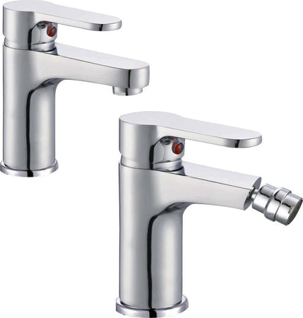 Miscelatore Rubinetto Bidet Cromato + Miscelatore Rubinetto Lavabo Cromato Fai da te/Attrezzature per cucine e bagni/Attrezzature per bagni/Rubinetti per bidet Ogomondo - Martina Franca, Commerciovirtuoso.it