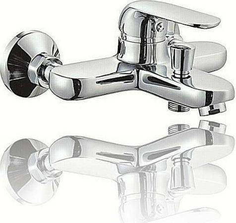 Miscelatore-Rubinetto-Con-Deviatore-Vasca-Da-Bagno-Monocomando-Cromato-52955