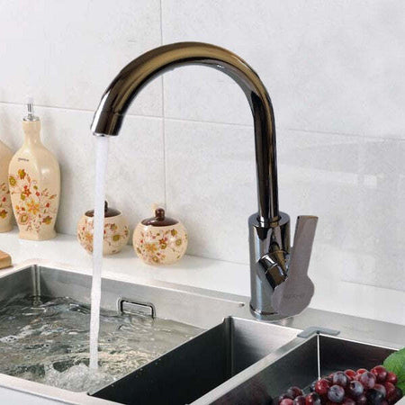 Miscelatore Rubinetto Lavabo Lavello Cucina Acciaio Cromato Monocomando Fai da te/Attrezzature per cucine e bagni/Impianti per la cucina/Rubinetti da cucina/Rubinetti per lavelli da cucina Trade Shop italia - Napoli, Commerciovirtuoso.it