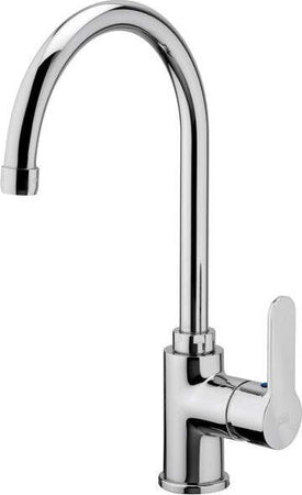 Miscelatore-Rubinetto-Monocomando-Cromato-Lavabo-Per-Lavello-Cucina-Canna-Alta