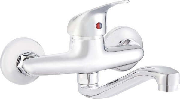 Miscelatore-Rubinetto-Monocomando-Per-Bagno-Gruppo-Vasca-Acciaio-Cromato