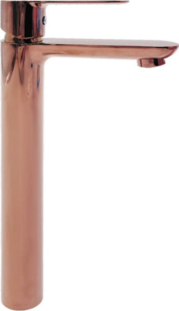 Miscelatore-Rubinetto-Oceania-per-Lavabo-con-Bocca-Alta-in-Ottone-Oro-Rosa