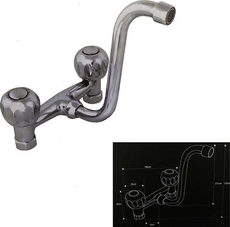 Miscelatore-Vasca-Acciaio-59348-Bagno-Doppia-Manopola-Filtro-Alto-Rubinetteria