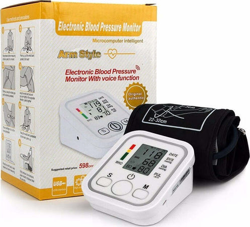 Misuratore-Di-Pressione-Da-Braccio-Automatico-Sfigmomanometro-Aritmia