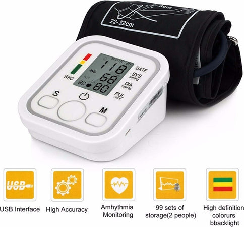 MISURATORE DI PRESSIONE DA BRACCIO AUTOMATICO SFIGMOMANOMETRO ARITMIA Salute e cura della persona/Prodotti e apparecchiature mediche/Apparecchi diagnostici e di monitoraggio/Misuratori della pressione arteriosa/Misuratori da braccio/Misuratori elettrici Trade Shop italia - Napoli, Commerciovirtuoso.it