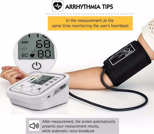 MISURATORE DI PRESSIONE DA BRACCIO AUTOMATICO SFIGMOMANOMETRO ARITMIA Salute e cura della persona/Prodotti e apparecchiature mediche/Apparecchi diagnostici e di monitoraggio/Misuratori della pressione arteriosa/Misuratori da braccio/Misuratori elettrici Trade Shop italia - Napoli, Commerciovirtuoso.it