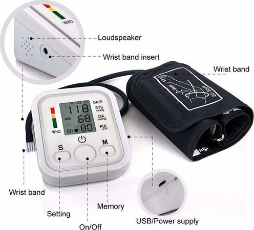 MISURATORE DI PRESSIONE DA BRACCIO AUTOMATICO SFIGMOMANOMETRO ARITMIA Salute e cura della persona/Prodotti e apparecchiature mediche/Apparecchi diagnostici e di monitoraggio/Misuratori della pressione arteriosa/Misuratori da braccio/Misuratori elettrici Trade Shop italia - Napoli, Commerciovirtuoso.it