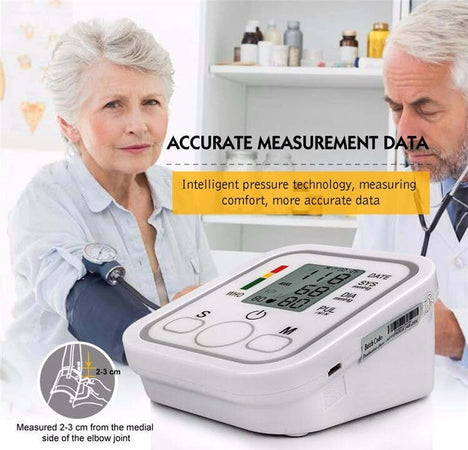 Misuratore-Di-Pressione-Da-Braccio-Automatico-Sfigmomanometro-Aritmia