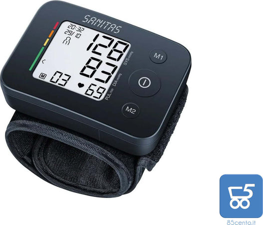 Misuratore di Pressione Sanguigna Automatica Digitale da Polso SANITAS SBC 30