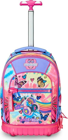 Mitama-Zaino-Trolley-Run-Scuola--Con-Ruote-Doppio-Scomparto,-Multicolore,-Scuola-Elementare-e-Tempo-Libero,-Bambina-Ragazza