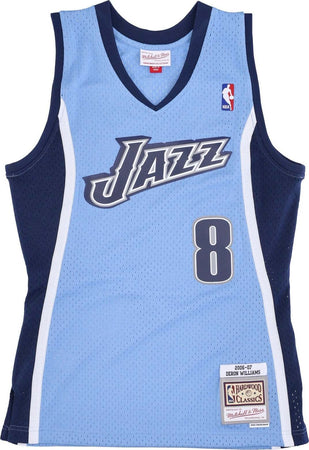 MITCHELL-&-NESS-Canotta-Basket-Uomo-Nba-Alternate-Jersey-Hardwood-Classics-No-8-Deron-Williams-2006-07-Utajaz-Original-Team-Colors-da-uomo