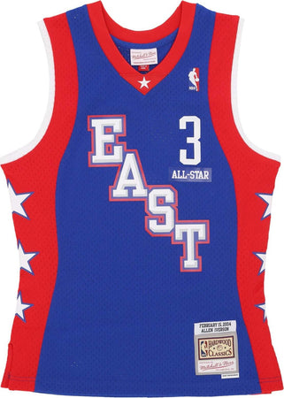 MITCHELL-&-NESS-Canotta-Basket-Uomo-Nba-Dark-Jersey-All-Star-2004-No-3-Allen-Iverson-Team-East-Royal-da-uomo