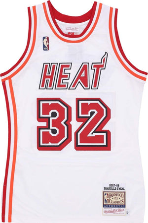MITCHELL-&-NESS-Canotta-Basket-Uomo-Nba-Hwc-Jersey-2007-No-32-Shaquille-O'neal-Miahea-White/original-Team-Colors-da-uomo