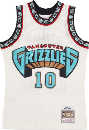 MITCHELL-&-NESS-Canotta-Basket-Uomo-Nba-Off-White-Team-Color-Swingman-Jersey-Hardwood-Classics-1998-No-10-Mike-Bibby-Vangri-Off-White-da-uomo