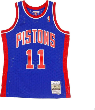 MITCHELL-&-NESS-Canotta-Basket-Uomo-Nba-Swingman-Jersey-Hardwood-Classics-No-11-Isiah-Thomas-1988-89-Detpit-Road-Original-Team-Colors-da-uomo