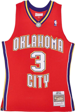MITCHELL-&-NESS-Canotta-Basket-Uomo-Nba-Swingman-Jersey-Hardwood-Classics-No-3-Chris-Paul-Neohor-Red-da-uomo