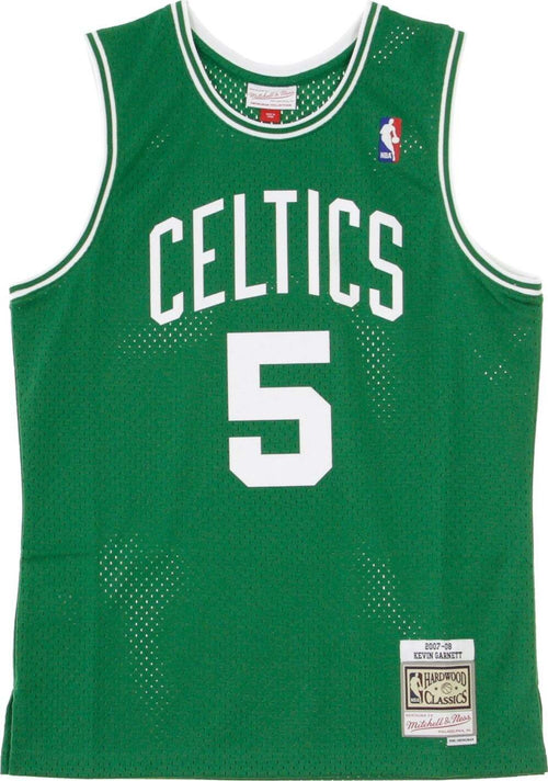 MITCHELL-&-NESS-Canotta-Basket-Uomo-Nba-Swingman-Jersey-Hardwood-Classics-No-5-Kevin-Garnett-2007-08-Boscel-Road-Original-Team-Colors-da-uomo